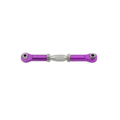 YONMFRDS RC Autoteile Für HSP 94111 94188 RC Auto Upgrade CNC Gefräste Aluminium Legierung Stee Rod RC Linkage Servo Rod Ersatz Zubehör(Purple,C) von YONMFRDS