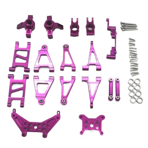 YONMFRDS RC Autoteile Für MJX Für 14303 14301 14302 Upgrade Teile 1/14 RC 4WD Fernbedienung Auto Fernbedienung Metall Upgrade Teile Fragile Set Von 10 Stück(Purple) von YONMFRDS