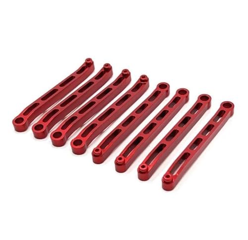 YONMFRDS RC Autoteile Für MN Für MN78 1/12 Modifikation RC Auto Zubehör Metall Chassis Befestigungs Stange Suspension Linkage Upgrade Ersatz RC Auto Ersatzteile(Red) von YONMFRDS