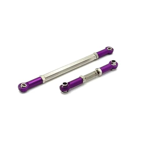 YONMFRDS RC Autoteile Für MN Für MN82 Für LC79 Für MN78 Für 1/12 Aluminium Legierung Stärkere Stee Link Stange Stärkere Stee Linkage Krawatte Stange(Purple) von YONMFRDS