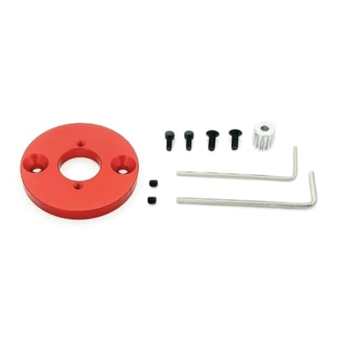 YONMFRDS RC Autoteile Für MN128 Für MN86S MN86 MN86KS 1/12 RC Fernbedienung Upgrade Teile Zubehör Für 390 Zu 540/550 Motor Konverter Mit 13T Getriebe(Red) von YONMFRDS