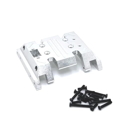 YONMFRDS RC Autoteile Für MN128 MN86 MN86S MN86K MN86KS 1/12 Metall Für Chassis Skid Platte Zentrum Übertragung Getriebe Montieren Basis RC Crawler Auto Upgrade Teile(Silver) von YONMFRDS