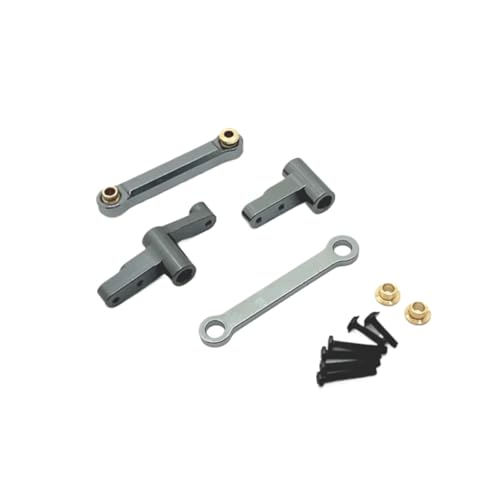 YONMFRDS RC Autoteile Für Mjx Für 14209 14210 1/14 Für Metall Lenkung Gruppe Lenkung Teile Montage Auto Fernbedienung Upgrade Teile Zubehör(Grey) von YONMFRDS