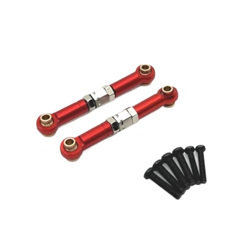 YONMFRDS RC Autoteile Für Mjx Für 14209 14210 1/14 Metall Front Lenkstange Lenkung Links RC Auto Fernbedienung Upgrade Teile Zubehör(Red) von YONMFRDS