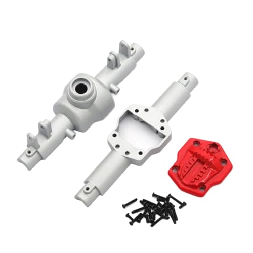 YONMFRDS RC Autoteile Für Mn128 Für Model Für Mn86 G500 Upgrade Teile 1/12 Skala Vorne Und Hinten Montage Shell Metall Fernbedienung Rc Crawler Auto Zubehör(Silver) von YONMFRDS