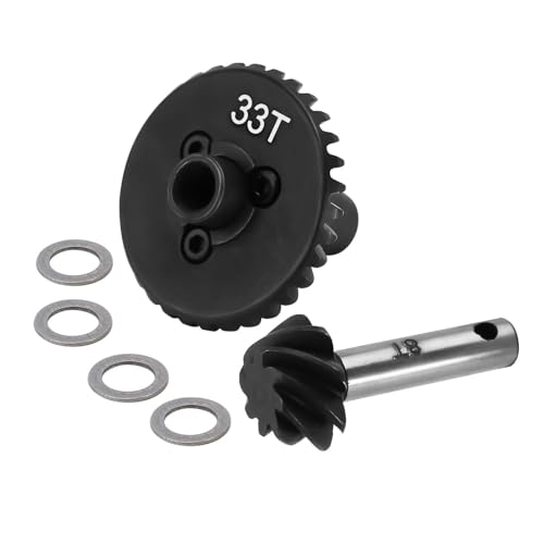 YONMFRDS RC Autoteile Für SCX10 II 90046 Für SCX10 III Für SCX10 Pro 1/10 Overdrive Underdrive Stahl Helical Achsgetriebe Ersatz RC Crawler Auto Zubehör(Underdrive Gear) von YONMFRDS