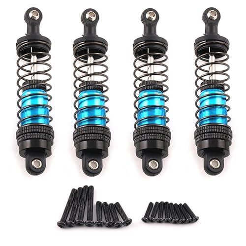 YONMFRDS RC Autoteile Für SCY 16101 16102 Pro Für Wltoys 124008 124017 Für MJX Für Hyper Go 16207 16208 16209 16210 14301 14210 Hydraulische Stoßdämpfer RC Auto Verbesserte Teile(Natural,4x81mm) von YONMFRDS