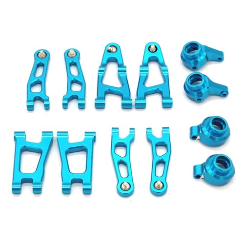 YONMFRDS RC Autoteile Für SG 1603 Für SG1604 1605 1606 1607 1608 1/16 RC Metall Upgrade Teile Fernbedienung Fahrzeug Schaukel Arm Hinterrad Sitz Lenkung Tasse Set RC Auto Zubehör(Blue) von YONMFRDS