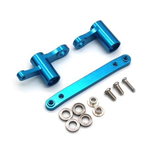 YONMFRDS RC Autoteile Für SG216 Für Hellcat RC 1/16 Fernbedienung Auto Metall Upgrade Lenkung Montage Mit Lager Teile Dekoration Modifikation RC Auto Zubehör(Blue) von YONMFRDS