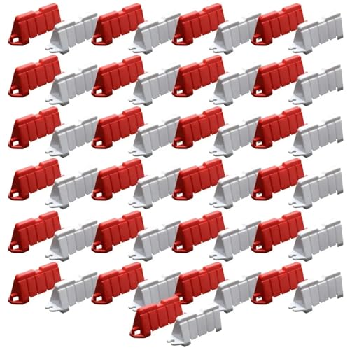 YONMFRDS RC Autoteile Für Straßenbarriere DIY Für Rennstreckendesign Driftende Rennstrecke 6,2 * 1,8 * 2,5 cm(100PCS) von YONMFRDS