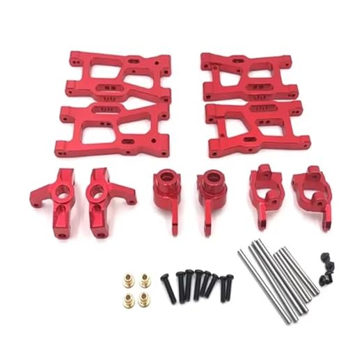 YONMFRDS RC Autoteile Für WLtoys 144001 5X Für 1:14 RC Auto Modelle LKW Teile Für Schaukel Arme(Red) von YONMFRDS