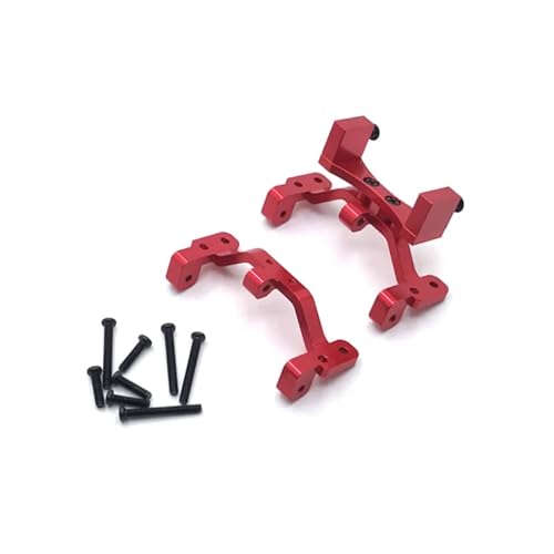 YONMFRDS RC Autoteile Für WPL C14 C24 C34 C44 1/16 Metall Zugstangenhalterung Für Sitz Und Servo Halterung RC Auto Upgrades Teile Geändert Zubehör(Red) von YONMFRDS