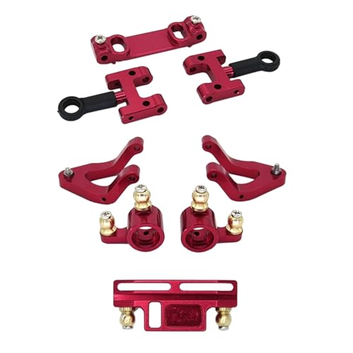 YONMFRDS RC Autoteile Für WPL Für D12 Für 1/10 RC LKW Auto Upgrade Teile Metall Oberen Unteren Für Schaukel Arm Lenkung Tasse Set Zubehör von YONMFRDS