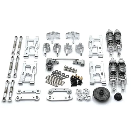 YONMFRDS RC Autoteile Für Wltoys 124007 124017 124019 144001 Für Riaario Für XDKJ-001 Für XDKJ-006 Für AM-X12 Für 1/14 RC-Autoteile Metall-Upgrade Und Modifikation Zubehör(Black) von YONMFRDS