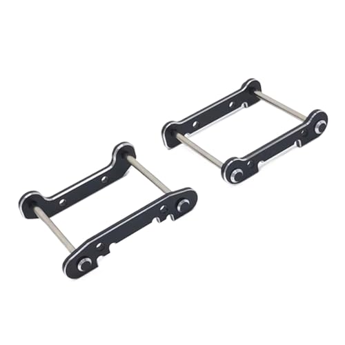 YONMFRDS RC Autoteile Für Wltoys 144001 144002 144010 124018 124019 124017 124016 Metall-Upgrade Vorne Und Hinten Für Schaukel Arm Halterungen Ersatz Teile(Black) von YONMFRDS