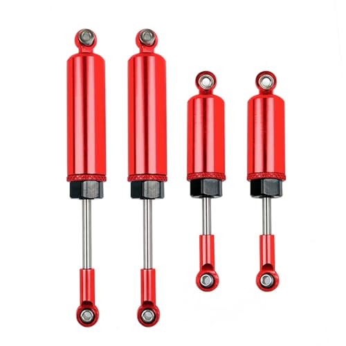 YONMFRDS RC Autoteile Für Wltoys Für 12428 12429 12423 FY 01 03 1/12 Metall Vorne Hinten Schock Legierung CNC 6061 RC Auto Upgrade Teile Schock Legierung Zubehör(Red) von YONMFRDS