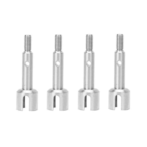 YONMFRDS RC Autoteile Für Wltoys Für 144001 144002 144010 124007 124016 124017 124018 124019 4 Stücke Metall Rad Achse Stick Tasse Fernbedienung Upgrade Teile(Silver) von YONMFRDS