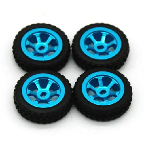 YONMFRDS RC Autoteile Für Wltoys K989 K969 284131 284010 1/28 4WD RC Metall Teile Hub Reifen Für Fernbedienung Autos Dekoration Änderung RC Auto Zubehör(Blue) von YONMFRDS