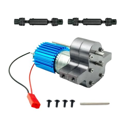 YONMFRDS RC Autoteile Für Wpl Für MN Für MN99S C14 C24 B24 B36 D90 D99 RC Auto Upgrades Teile Zubehör Metall 370 Motor Getriebe Getriebe Box Mit Antriebswelle(Metal) von YONMFRDS