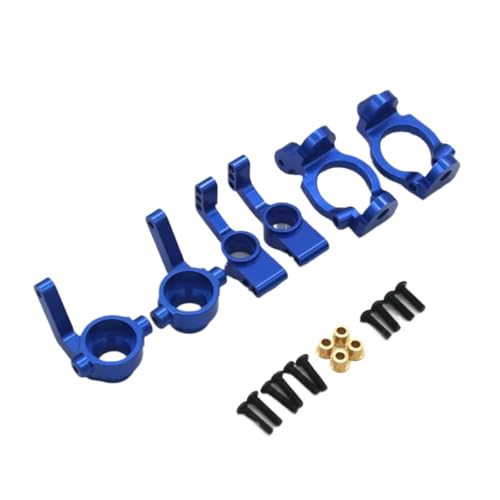 YONMFRDS RC Autoteile Für ZD Für Racing DBX-10 10427S 9106S 1:10 RC Fernbedienung Auto Metall Upgrade Teile Lenkung Tasse C Für Sitz Hinterrad Für Sitz 3 Stück Set(Blue) von YONMFRDS