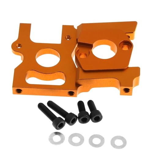 YONMFRDS RC Autoteile Für ZD Racing Für DBX-07 EX-07 1/7 RC Auto Upgrade Teile Metall Zubehör Kit Lenkung Tasse Lenkung Montage Motor Halterung C Hub Träger(Orange,Motor Mount) von YONMFRDS