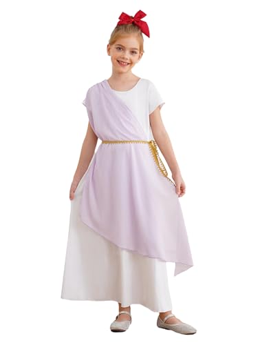 YOOJIA Antik Griechische Göttin Kostüm Kleinkind Mädchen Kleid Antik Kostüm Römische Toga Griechisch Halloween Karneval Party 5-16 Jahre Violett 134-140 YOOJIA Antik Griechische Göttin Kostüm Kleinkind Mädchen Kleid Antik Kostüm Römische Toga Griechisch Halloween Karneval Party 5-16 Jahre Violett 134-140 von YOOJIA