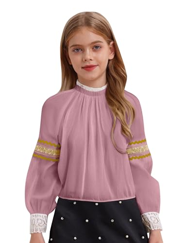 YOOJIA Russisches Kostüm Kind Mädchen Hemd Russisches traditionelles Kostüm Halloween Weihnachten Karneval Hemd Prinzessin Abend Puffärmel 2-16 Jahre Rosa 122-128 YOOJIA Russisches Kostüm Kind Mädchen Hemd Russisches traditionelles Kostüm Halloween Weihnachten Karneval Hemd Prinzessin Abend Puffärmel 2-16 Jahre Rosa 122-128 von YOOJIA