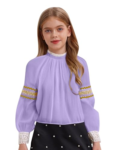 YOOJIA Russisches Kostüm Kind Mädchen Hemd Russisches traditionelles Kostüm Halloween Weihnachten Karneval Hemd Prinzessin Abend Puffärmel 2-16 Jahre Violett 158-164 YOOJIA Russisches Kostüm Kind Mädchen Hemd Russisches traditionelles Kostüm Halloween Weihnachten Karneval Hemd Prinzessin Abend Puffärmel 2-16 Jahre Violett 158-164 von YOOJIA