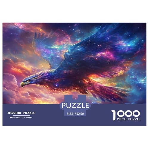 Adler 1000 Teile, Impossible Puzzle,Geschicklichkeitsspiel Für Die Ganze Familie, Erwachsenenpuzzle Ab 14 Jahren Puzzel 1000pcs (75x50cm) von YOPDEOOCR