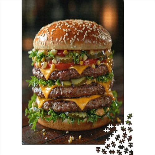 Hamburger 1000 Teile Puzzle Für Erwachsene, Hochwertige Recycelbare MateriAußerirdische Und Druck Puzzlespiel, Familienspiel, Geschenk Für Liebhaber Oder Freunde Puzzel 1000pcs (75x50cm) von YOPDEOOCR