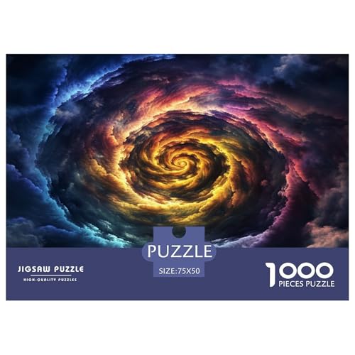 Wirbel Puzzlespiel 1000 Teile Puzzles Für Erwachsene Lernspiel Herausforderung Spielzeug 1000 Teile Puzzles Für Erwachsene Kinder Erwachsenen Puzzlespiel Puzzel 1000pcs (75x50cm) von YOPDEOOCR