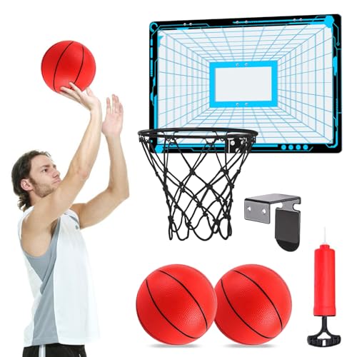 YORWHIN Panier de Basket Basketball Hoop Set Intérieur Extérieur Set Panier de Basket-Ball Pour Porte & mur Accessoires complets Pour la Chambre, Jouets de Basket-Ball von YORWHIN