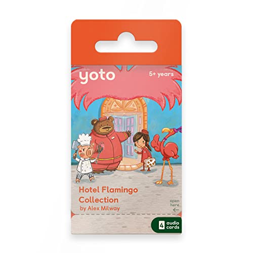 Yoto Player The Hotel Flamingo Collection von Alex Milway - 6 Kids Hörbuch Geschichte Karten für Yoto Spieler Kinder Lautsprecher Würfel | Spielzeug Geschenk für Jungen und Mädchen ab 0 Jahren von YOTO