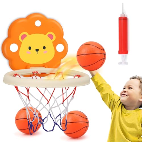 YOTOY Basketballkorb Kinder Mini Basketballkorb fürs Zimmer Mini Basketball Hoop Indoor Outdoor Kinderspielzeug für Jungen Spielzeug für 3 4 5 6 7 8 Jahre Junge Geschenk Geburtstag Spielsachen von YOTOY