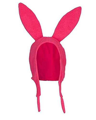 YOUDTIAN Bob's Burgers Louise Hasen Ohrhüte für Damen und Mädchen, niedliche Hasenohrhüte, Halloween, Weihnachten, Cosplay, Zubehör (A-Damen, Rosa, M) von YOUDTIAN