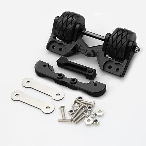 Hinterradstange aus Aluminium, verstellbarer Winkel für 1/10 TRAXXAS MAXX 89076 Monster Truck, Schwarz von YOUUZ