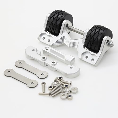 Hinterradstange aus Aluminium, verstellbarer Winkel für 1/10 TRAXXAS MAXX 89076 Monster Truck (Silber) von YOUUZ