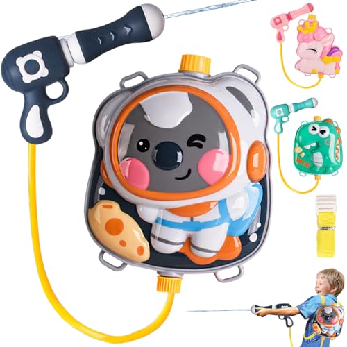 Wasserpistole für Kinder, Rucksack Wasserpistole Koala mit Verstellbaren Trägern,Spritzpistolen Reichweite 8 Meter 2000ml,Wasserspritzpistole für Kinder Sommer Spielzeug Garten Pool Party Geschenk von YOUWOSHE