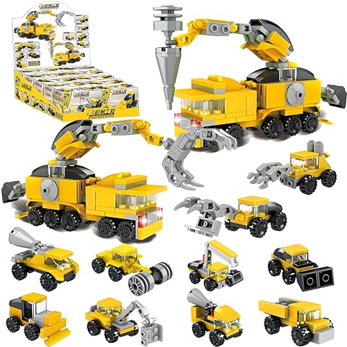 YOUYIKE Ingenieurfahrzeuge Bausteine Konstruktionsspielzeug Kinder, Kombinierbar 2 Formulare Building Blocks Mini Klein Classic Basis Grund Bricks Bausteine Gastgeschenk Kindergeburtstag Bauklötze YOUYIKE Ingenieurfahrzeuge Bausteine Konstruktionsspielzeug Kinder, Kombinierbar 2 Formulare Building Blocks Mini Klein Classic Basis Grund Bricks Bausteine Gastgeschenk Kindergeburtstag Bauklötze von YOUYIKE