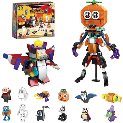 YOUYIKE 12 Satz Bausteine Spielzeug Klein Mini KüRbiskopf Hexe Halloween Bricks Bausteine Set Kinder Werden BauklöTze Montessori Konstruktionsspielzeug Kreatives Geschenk YOUYIKE 12 Satz Bausteine Spielzeug Klein Mini KüRbiskopf Hexe Halloween Bricks Bausteine Set Kinder Werden BauklöTze Montessori Konstruktionsspielzeug Kreatives Geschenk von YOUYIKE