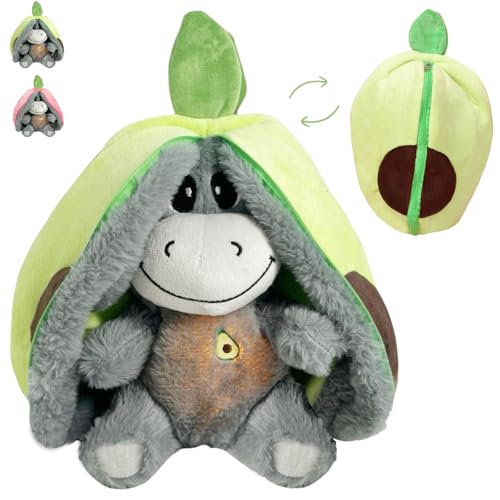YOUYIKE Avocado Esel Kuscheltier, Atmendes Kuscheltier mit 4 Beruhigungsmodi & Orangem Nachtlicht – Schlummer Kuscheltier für Babys, Geschenk zur Geburt YOUYIKE Avocado Esel Kuscheltier, Atmendes Kuscheltier mit 4 Beruhigungsmodi & Orangem Nachtlicht – Schlummer Kuscheltier für Babys, Geschenk zur Geburt von YOUYIKE