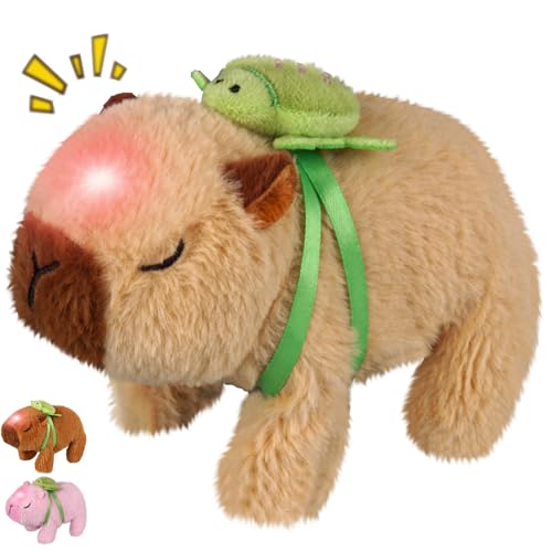 YOUYIKE Capybara Plüschtier Sprechender Hamster der Läuft & Bellt Lumineszenz Wasserschwein Pets Meerschweinchen Krabbelspielzeug Capybara Kuscheltier für Kinder Geschenk Ostern (Wasserschwein-Gelb) YOUYIKE Capybara Plüschtier Sprechender Hamster der Läuft & Bellt Lumineszenz Wasserschwein Pets Meerschweinchen Krabbelspielzeug Capybara Kuscheltier für Kinder Geschenk Ostern (Wasserschwein-Gelb) von YOUYIKE
