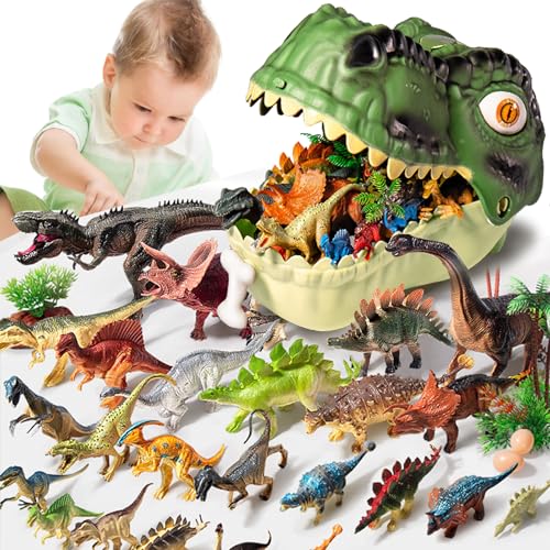 YOUYIKE Dinosaurier Spielzeug Set, 46 Stück Kinder Spielzeug Spielmatte Set, mit 26 Realistisches Dino Figuren and Aufbewahrungsbox, Jurassic Pädagogisches Kindergeburtstag ab 3 4 5 6 7 Jahre YOUYIKE Dinosaurier Spielzeug Set, 46 Stück Kinder Spielzeug Spielmatte Set, mit 26 Realistisches Dino Figuren and Aufbewahrungsbox, Jurassic Pädagogisches Kindergeburtstag ab 3 4 5 6 7 Jahre von YOUYIKE