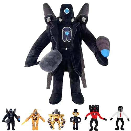 YOUYIKE Sk-ibidi Toy Plüschtier, Sk-ibidi Toy Titan Camera Man, Sk-ibidi Toy Figuren, Anime Game Sk-ibidi Toy Toy 30CM, Plüschtier Kuscheltier für Kinder, Erwachsene und Spielefans von YOUYIKE