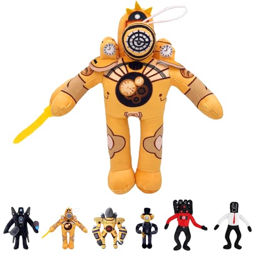 YOUYIKE S-kibidi Toy Plüschtier, The Titan Clockman, Sk-ibidi ToyFiguren, Anime Game Sk-ibidi ToyToy 30CM, Plüschtier Kuscheltier für Kinder, Erwachsene und Spielefans von YOUYIKE