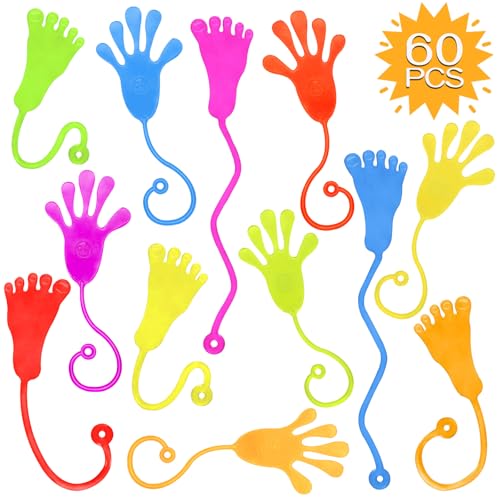 60 x Klatschhand Kinder, Klebehand Spielzeug Glibber, Klatschhände Party Mitbringsel für Jungen & Mädchen, Glibberhand Geeignet Gastgeschenke für Kindergeburtstag 60 x Klatschhand Kinder, Klebehand Spielzeug Glibber, Klatschhände Party Mitbringsel für Jungen & Mädchen, Glibberhand Geeignet Gastgeschenke für Kindergeburtstag von YOYOHAHAHA