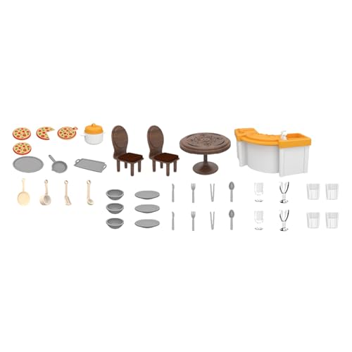 Miniatur-Raummöbel-Set mit Zubehör für 1/12 Puppenhäuser, Dekorationen, Szene, Landschaftsbau für Kinder, Rollenspiel, Puppenhäuser, Möbel-Set Miniatur-Raummöbel-Set mit Zubehör für 1/12 Puppenhäuser, Dekorationen, Szene, Landschaftsbau für Kinder, Rollenspiel, Puppenhäuser, Möbel-Set von YPREWY