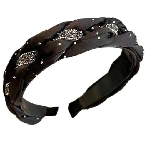 YPREWY Glitzerndes Haarband mit Schmucksteinen, dunkle Kopfbedeckung, Weihnachtsfeier, Foto-Requisiten, Frauen-Kopfbedeckung, Cosplay-Zubehör von YPREWY