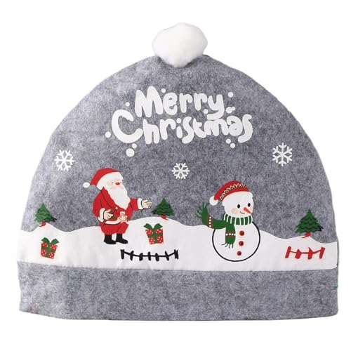 YPREWY Modische Winter-Weihnachtsmütze mit schönen Designs, Partyzubehör, Accessoire für jedermann, tägliche lässige Dekoration von YPREWY