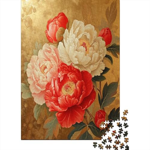 Blumen 1000-teiliges Puzzle Für Erwachsene, Mini-Puzzle, Tolles Herausforderndes Puzzle, Schwieriges Mini-Puzzle Mit 1000 Teilen, HeimdekoRatteion, Kunsthandwerk 1000pcs (75x50cm) von YPZADTGHG